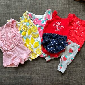 Newborn clothes. Carter’s Newborn summer outfits.